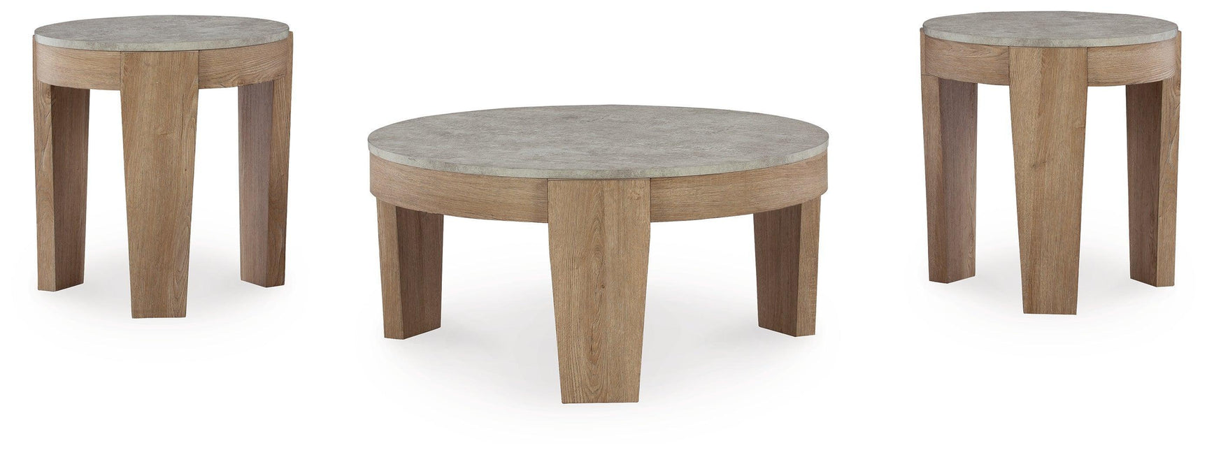 Guystone Light Brown 3-Piece Table Set