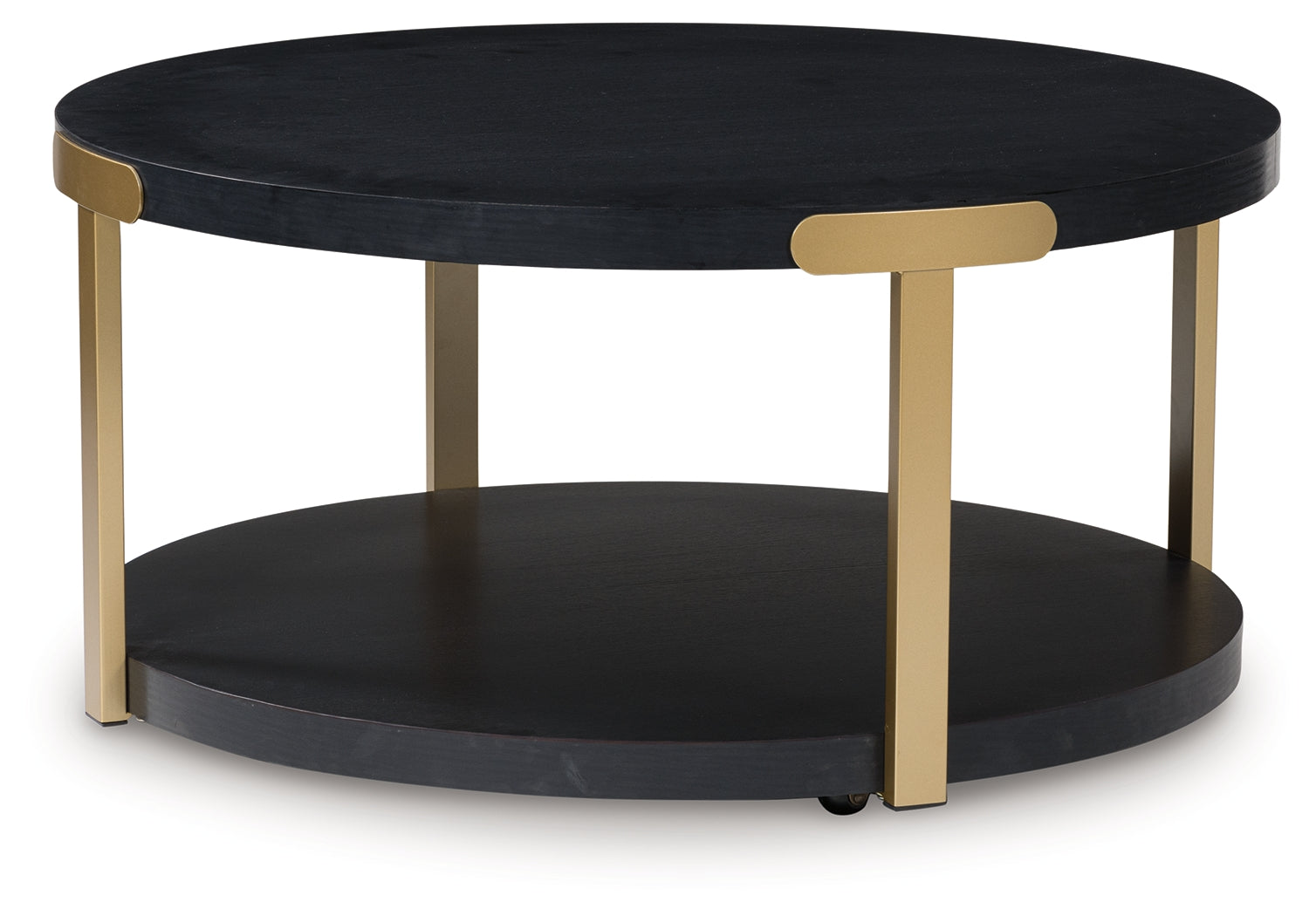 Shylore Black/Brass Finish Table (Set of 3)
