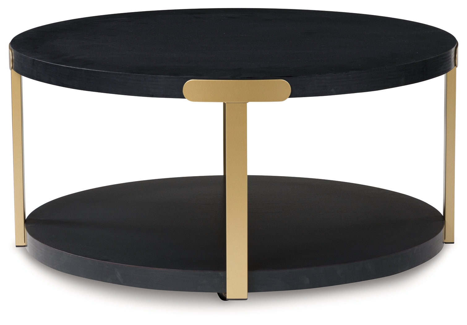 Shylore Black/Brass Finish Table (Set of 3)