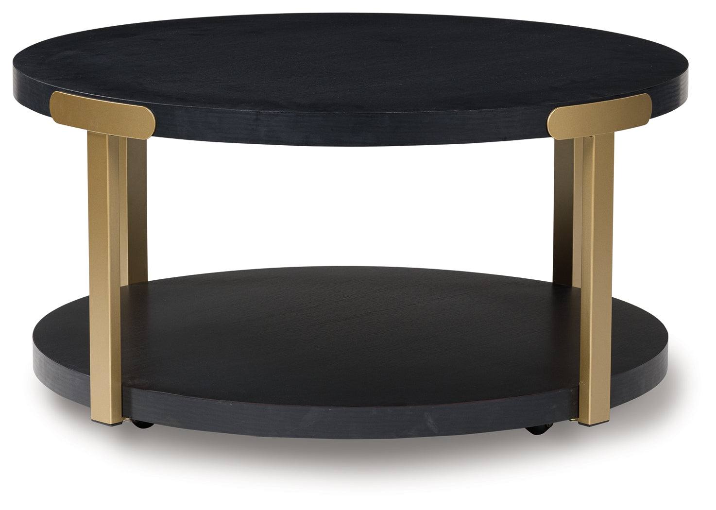Shylore Black/Brass Finish Table (Set of 3)