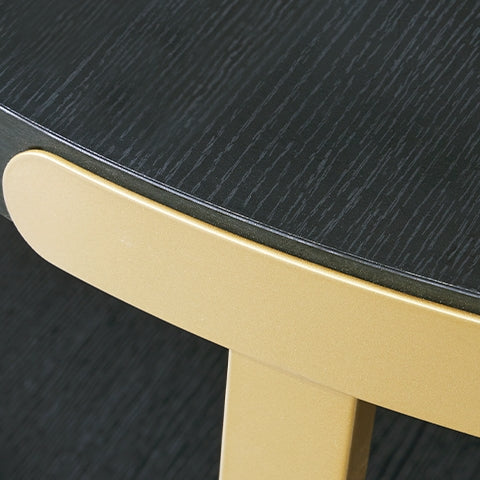 Shylore Black/Brass Finish Table (Set of 3)