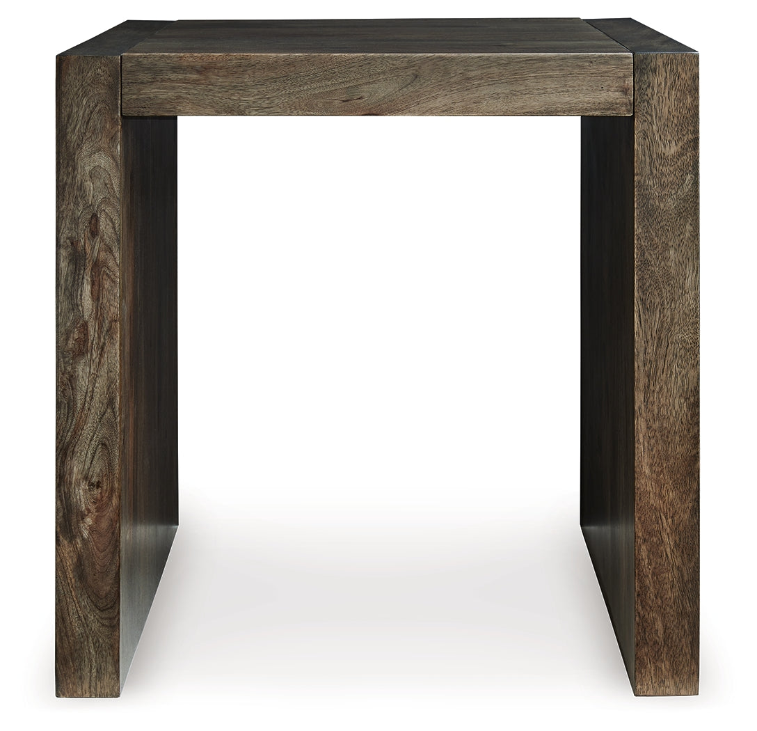 Dreggan Brown Coffee Table with 1 End Table