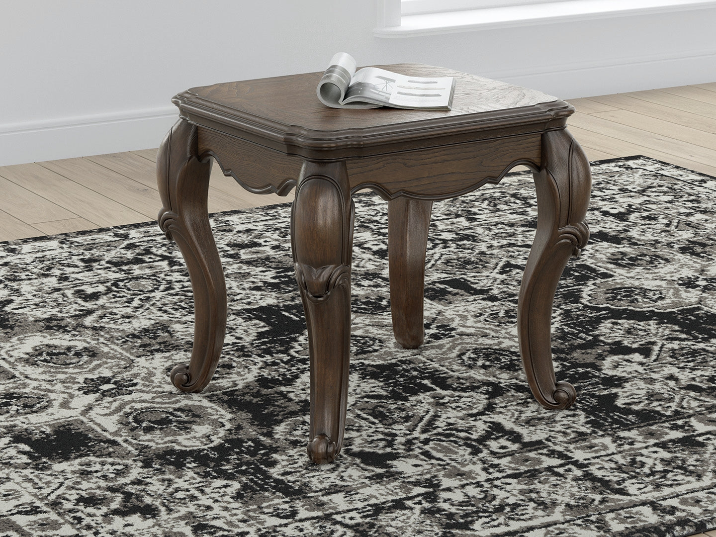 Maylee Dark Brown End Table