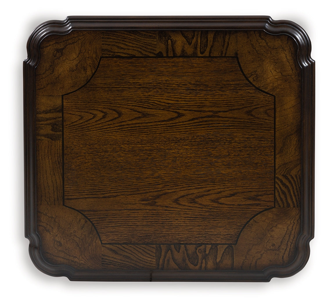 Maylee Dark Brown End Table