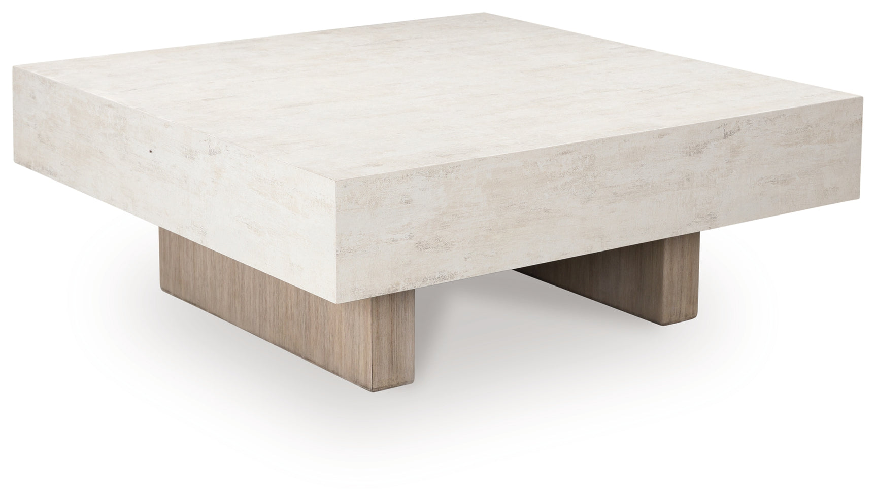 Jorlaina Light Grayish Brown Wood Coffee Table