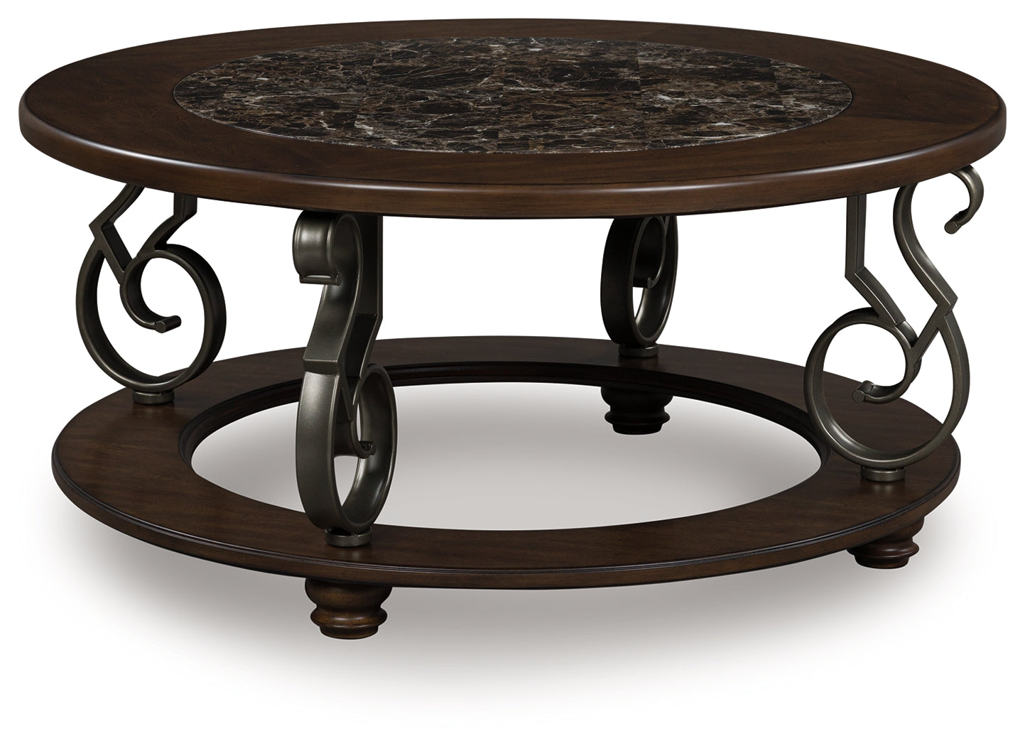 Frallyn Dark Brown Coffee Table