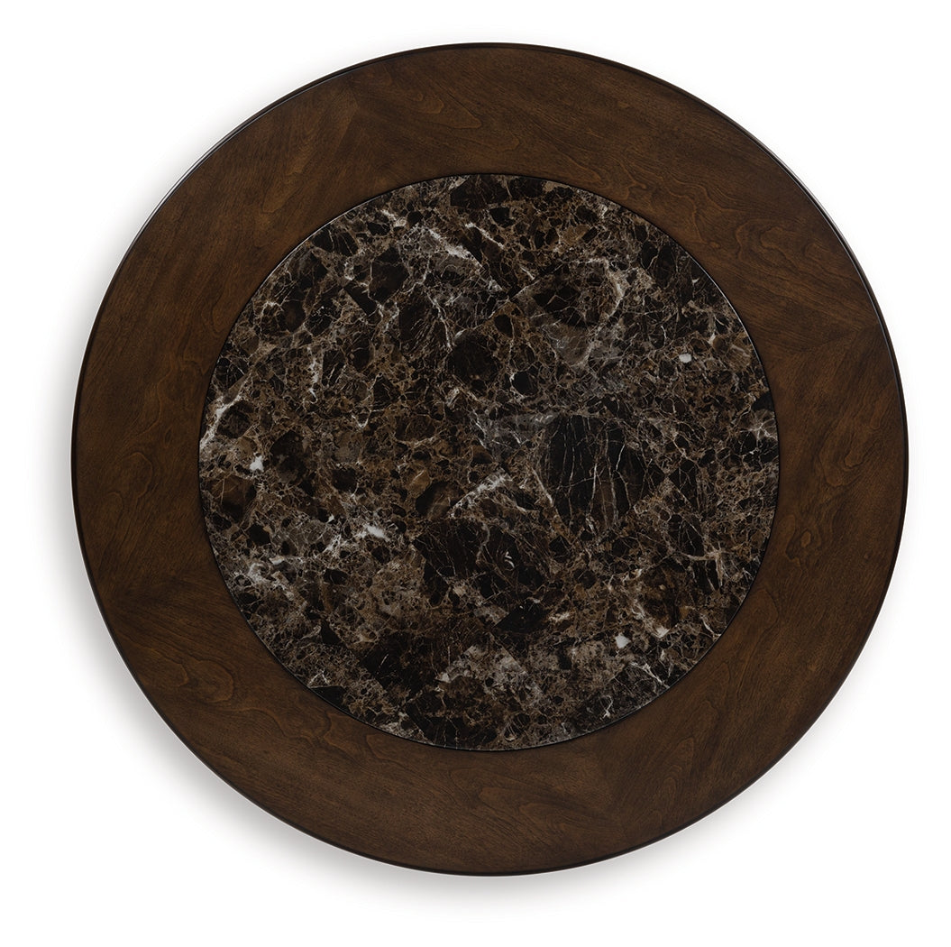 Frallyn Dark Brown Coffee Table