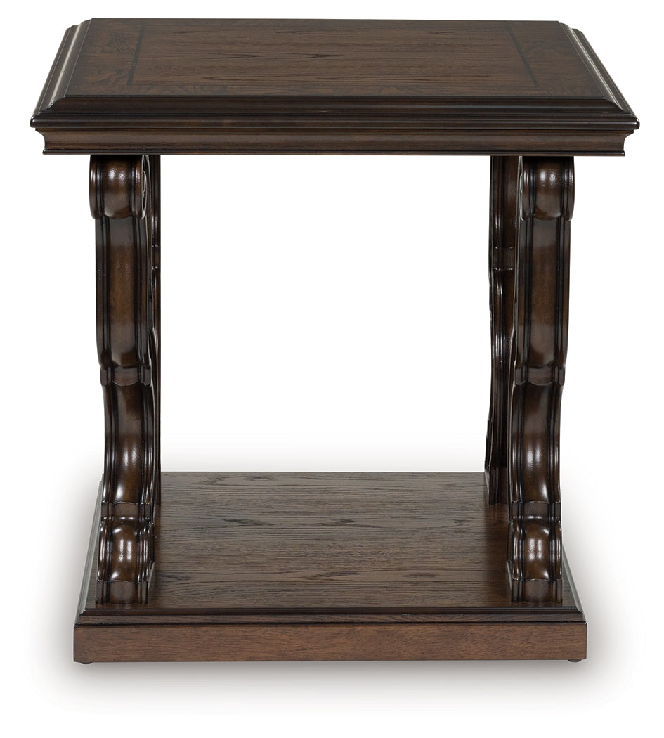 Maylee Dark Brown End Table