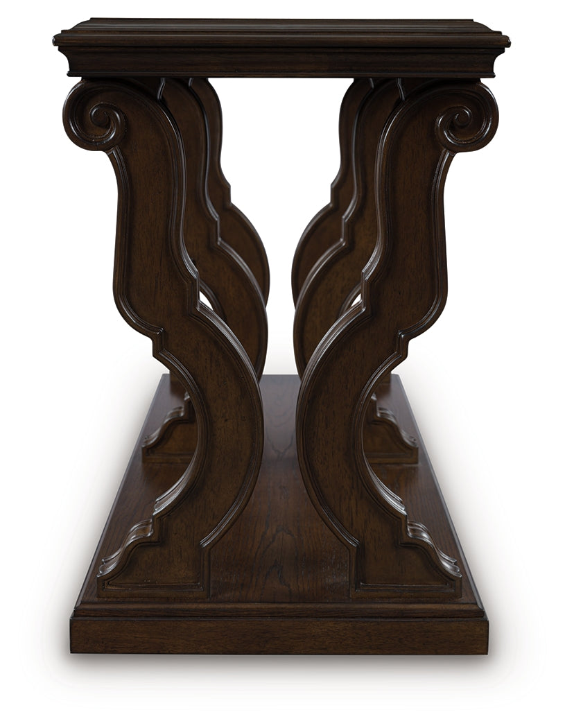 Maylee Dark Brown Sofa Table