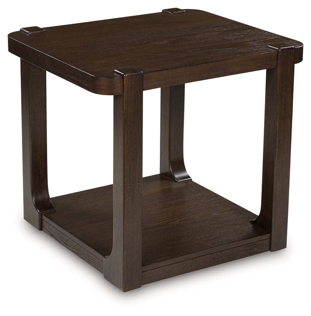 Breckington Dark Brown End Table