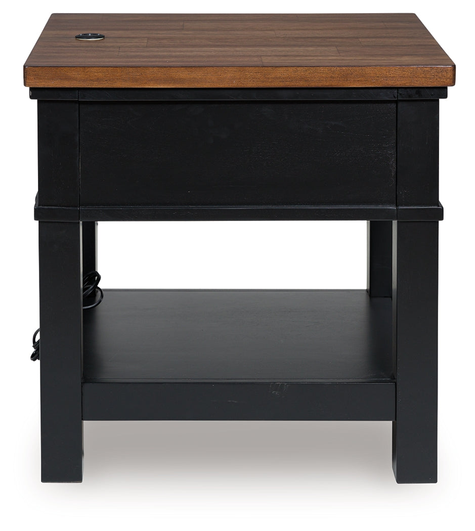 Wildenauer Brown/Black End Table