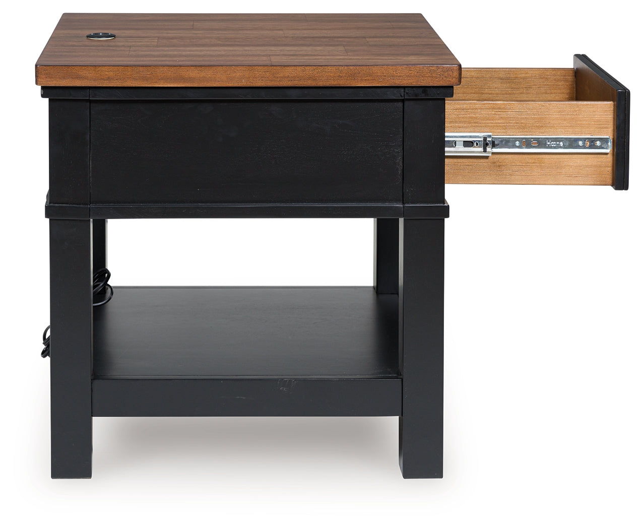 Wildenauer Brown/Black End Table
