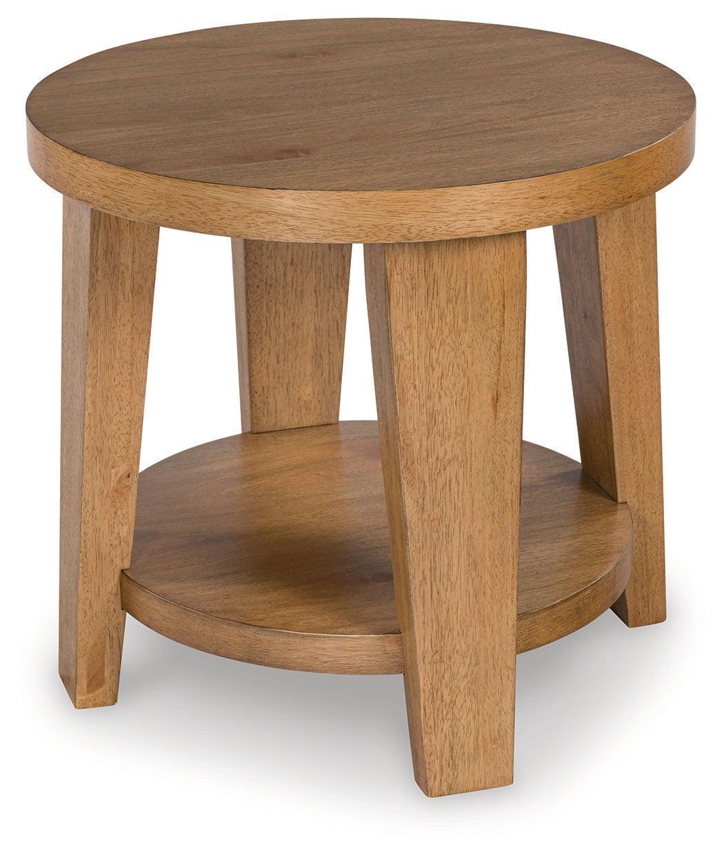 Kristiland Light Brown Coffee Table with 2 End Tables