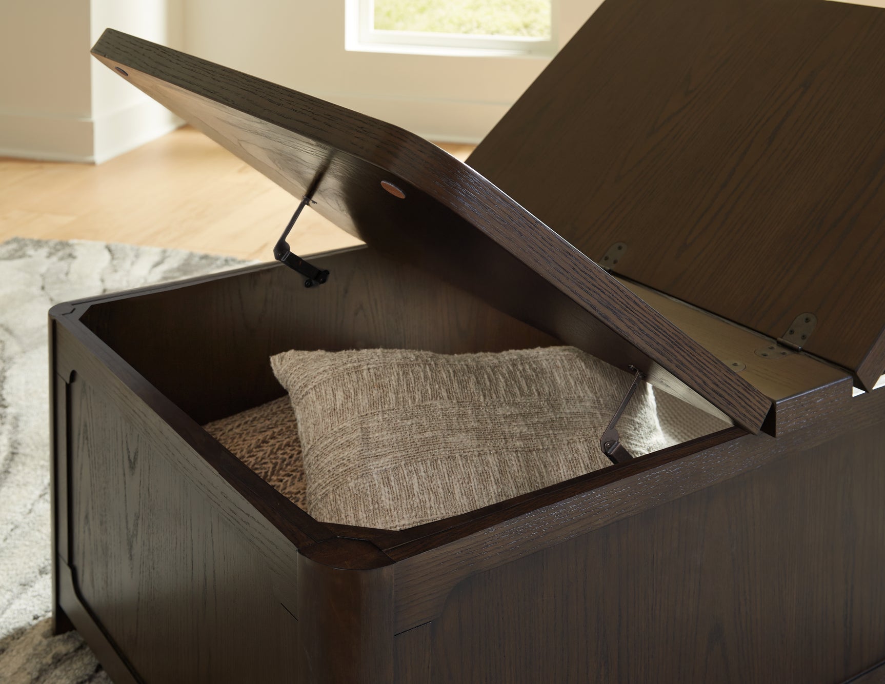 Breckington Dark Brown Coffee Table With Storage