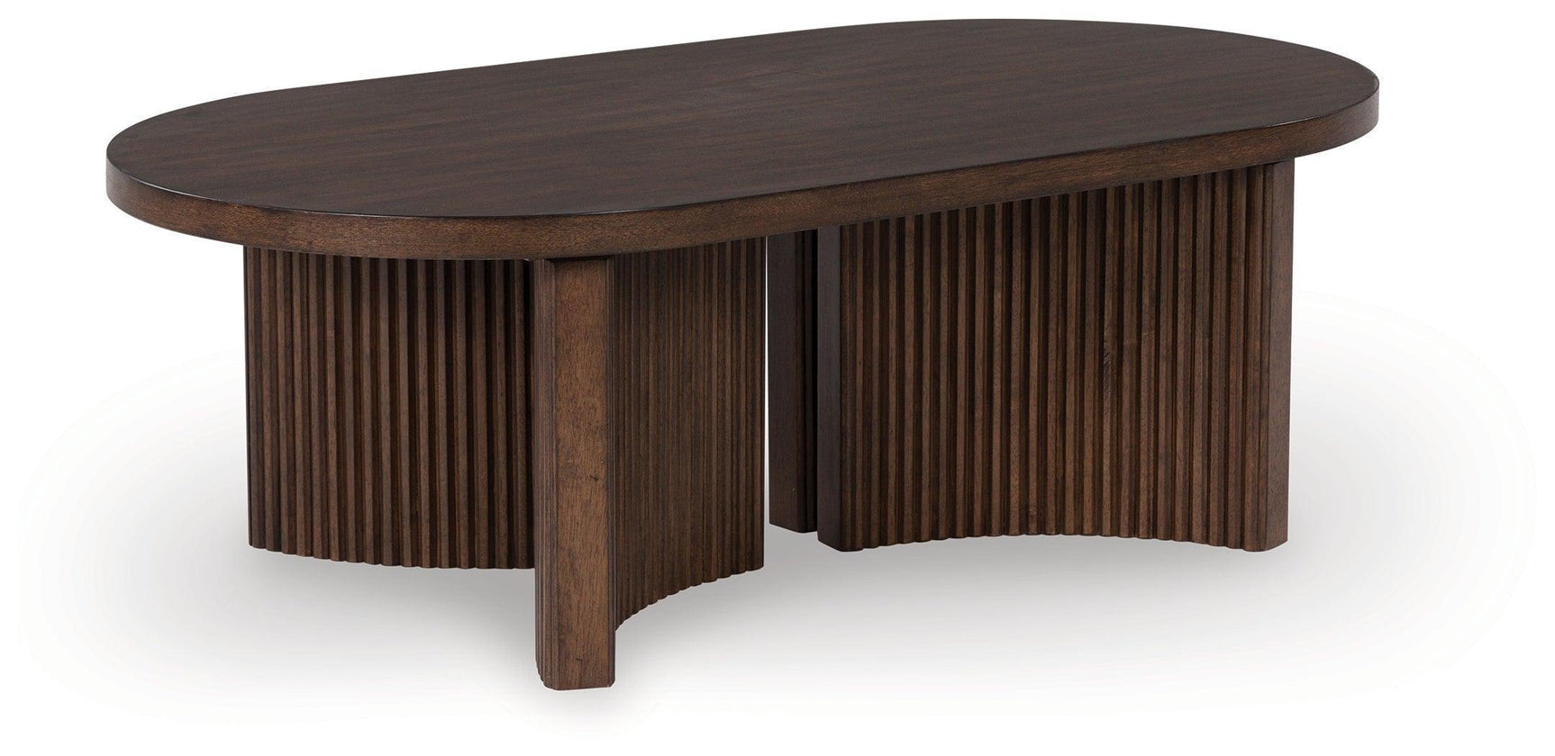 Korestone Dark Brown Coffee Table with 1 End Table