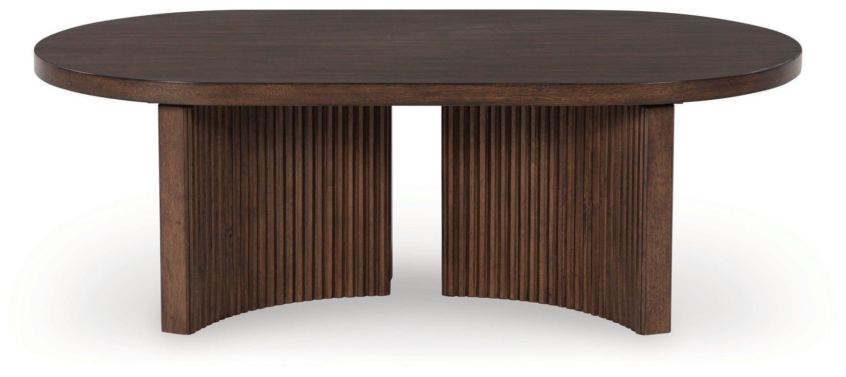 Korestone Dark Brown Coffee Table with 1 End Table