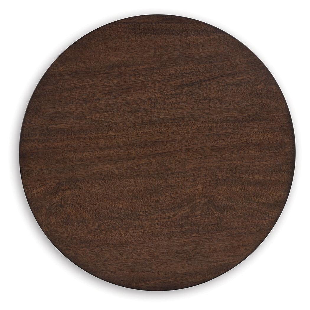 Korestone Dark Brown Coffee Table with 1 End Table