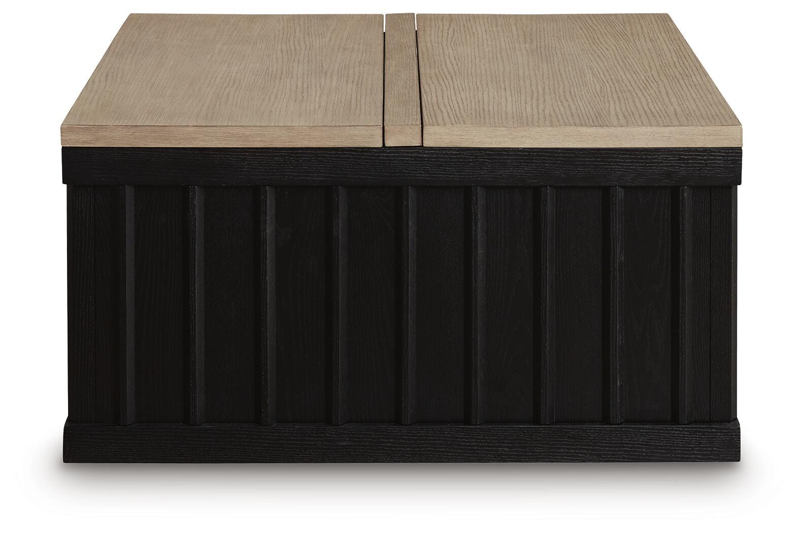 Rylandyn Black/Light Brown Lift-Top Coffee Table view 4