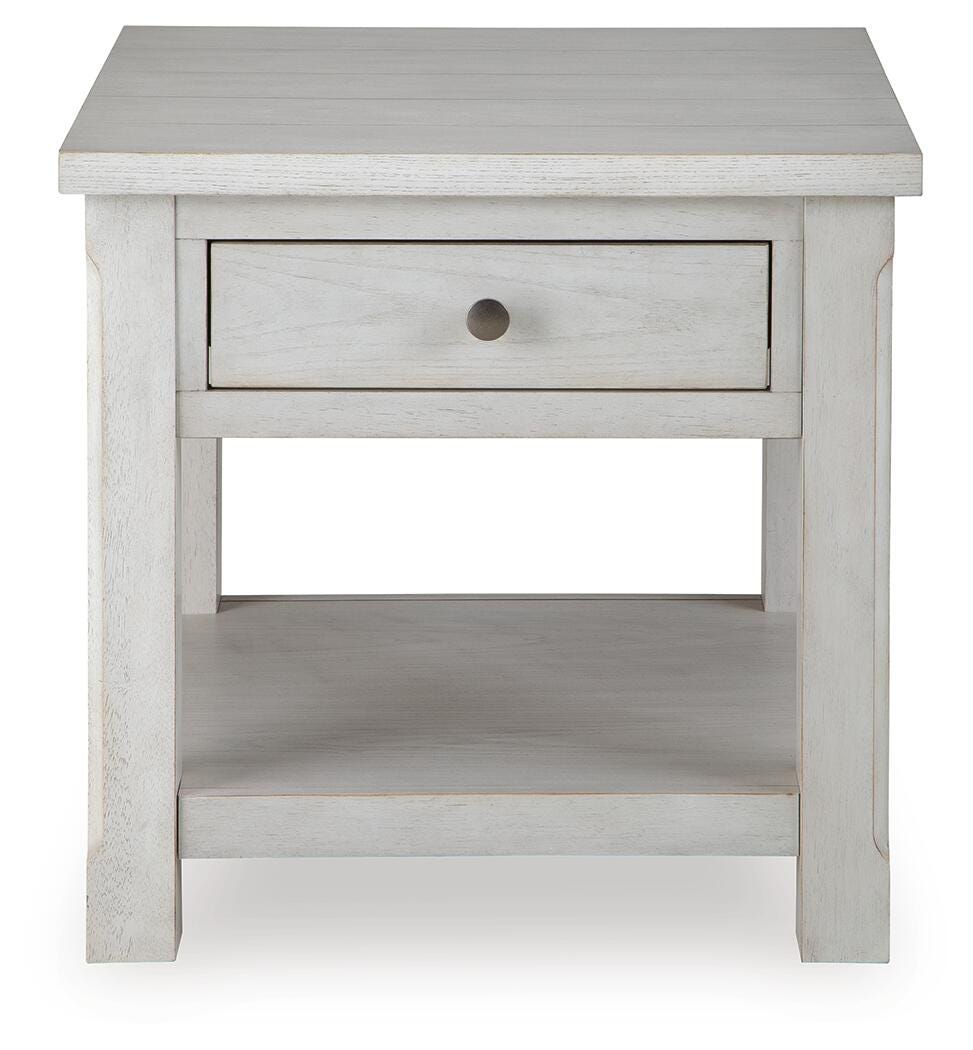 Robbinsdale Antique White End Table view 3