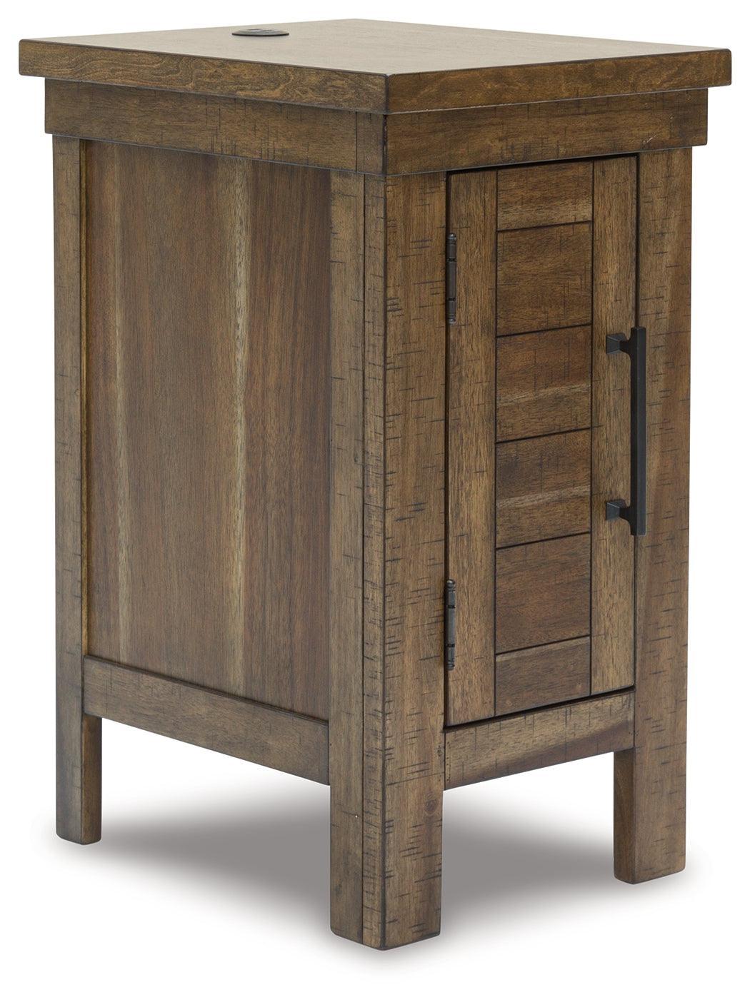 Moriville Grayish Brown Chairside End Table - Ella Furniture
