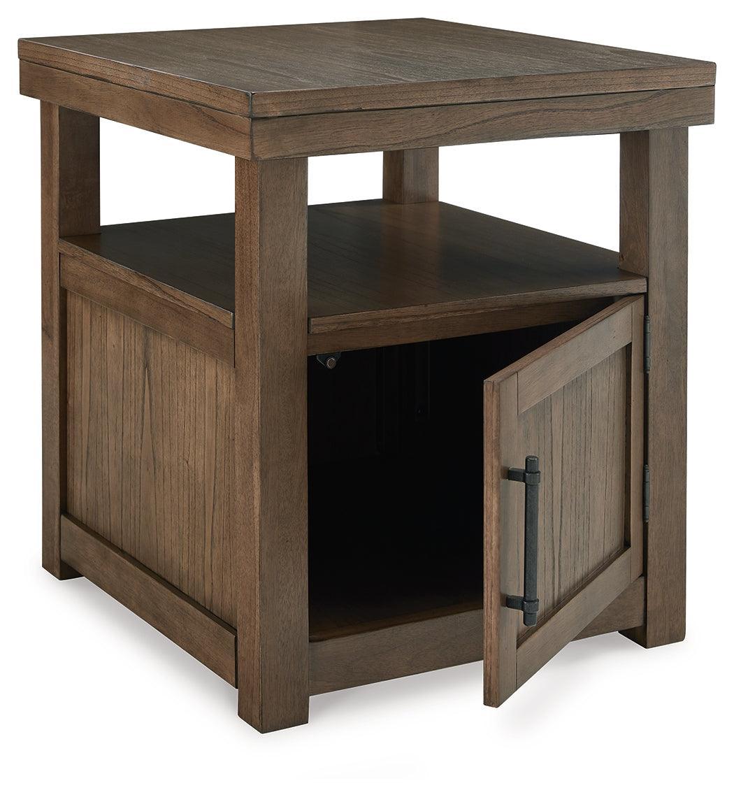 Boardernest Brown End Table - Ella Furniture