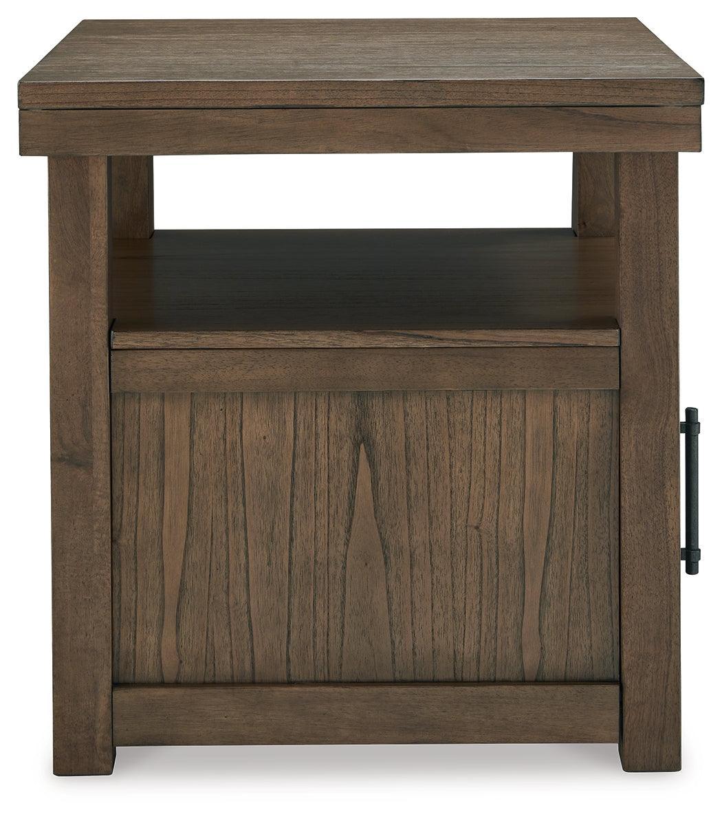 Boardernest Brown End Table - Ella Furniture