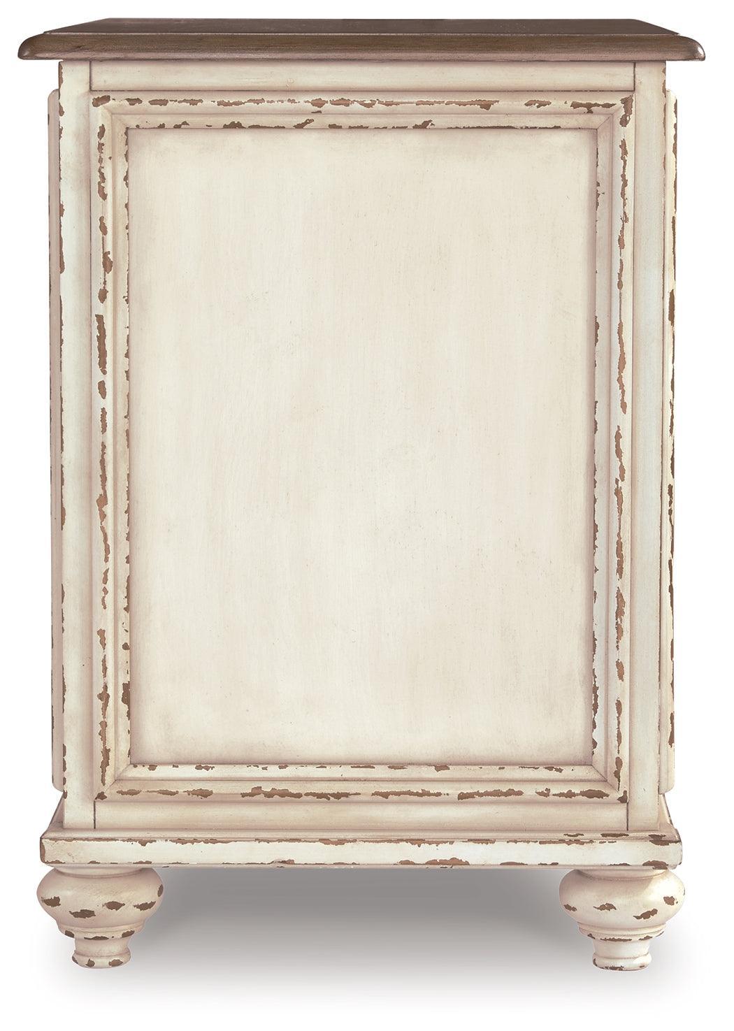 Realyn White/Brown Chairside End Table T743-7 - Ella Furniture