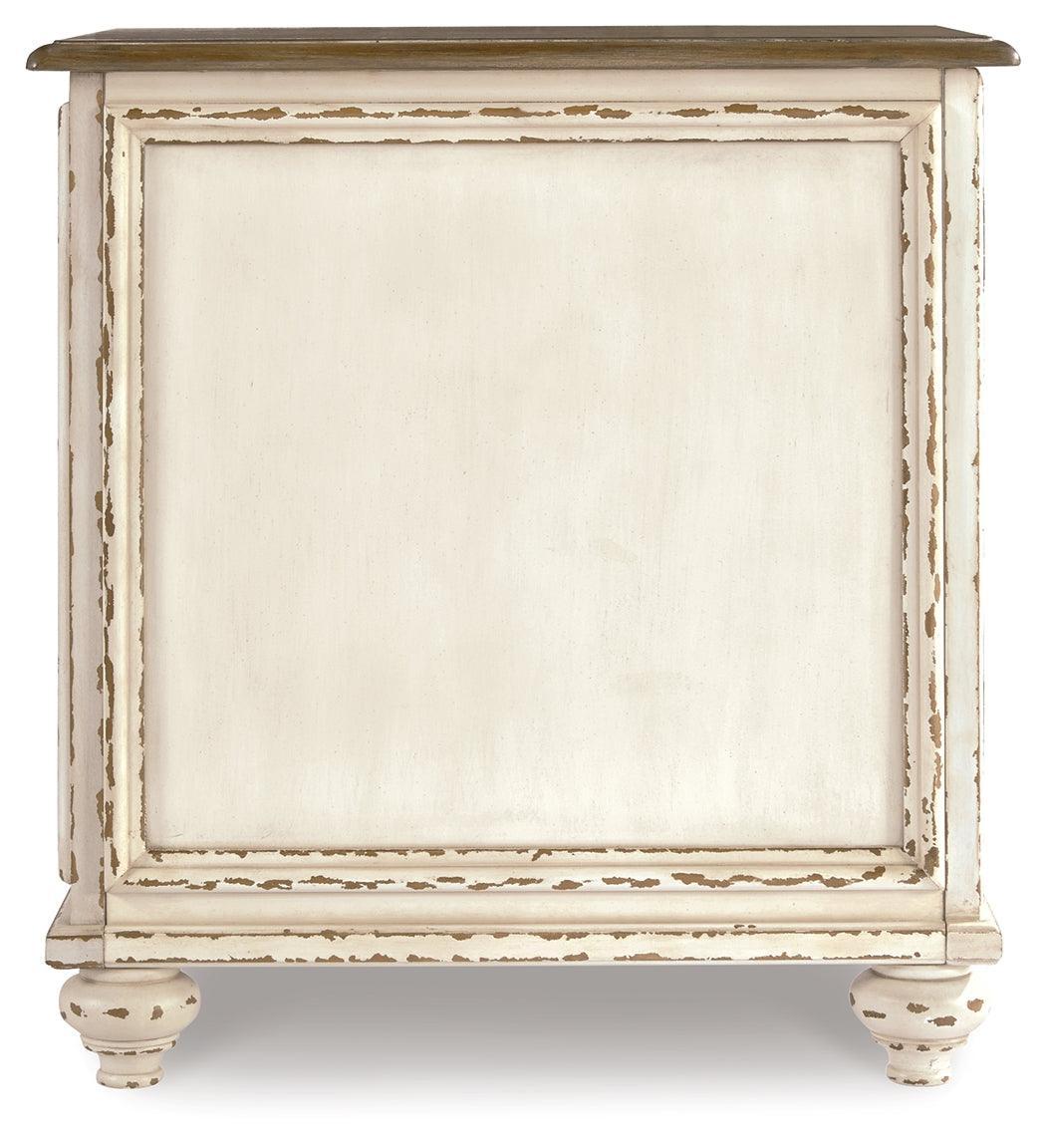 Realyn White/Brown Chairside End Table T743-7 - Ella Furniture