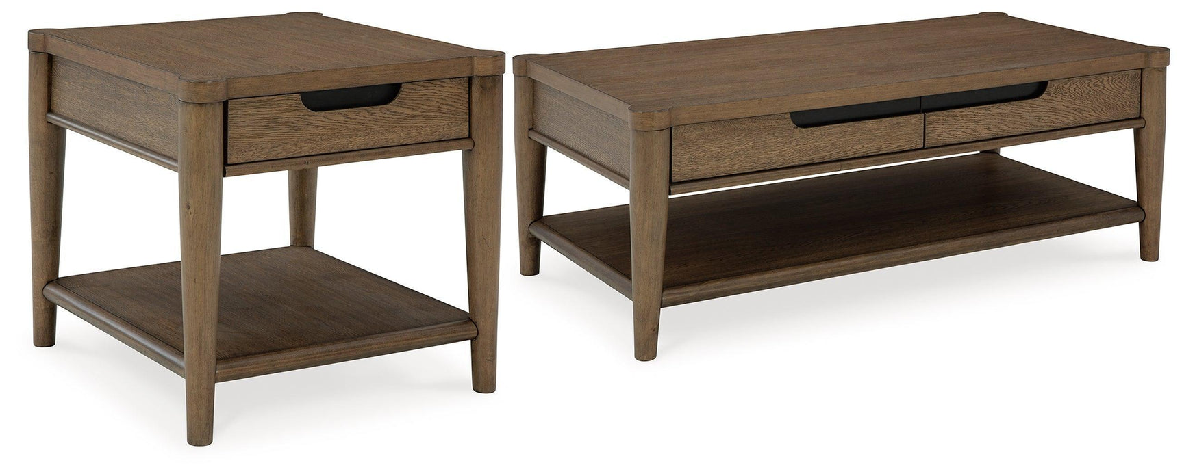 Roanhowe Brown Coffee Table With 1 End