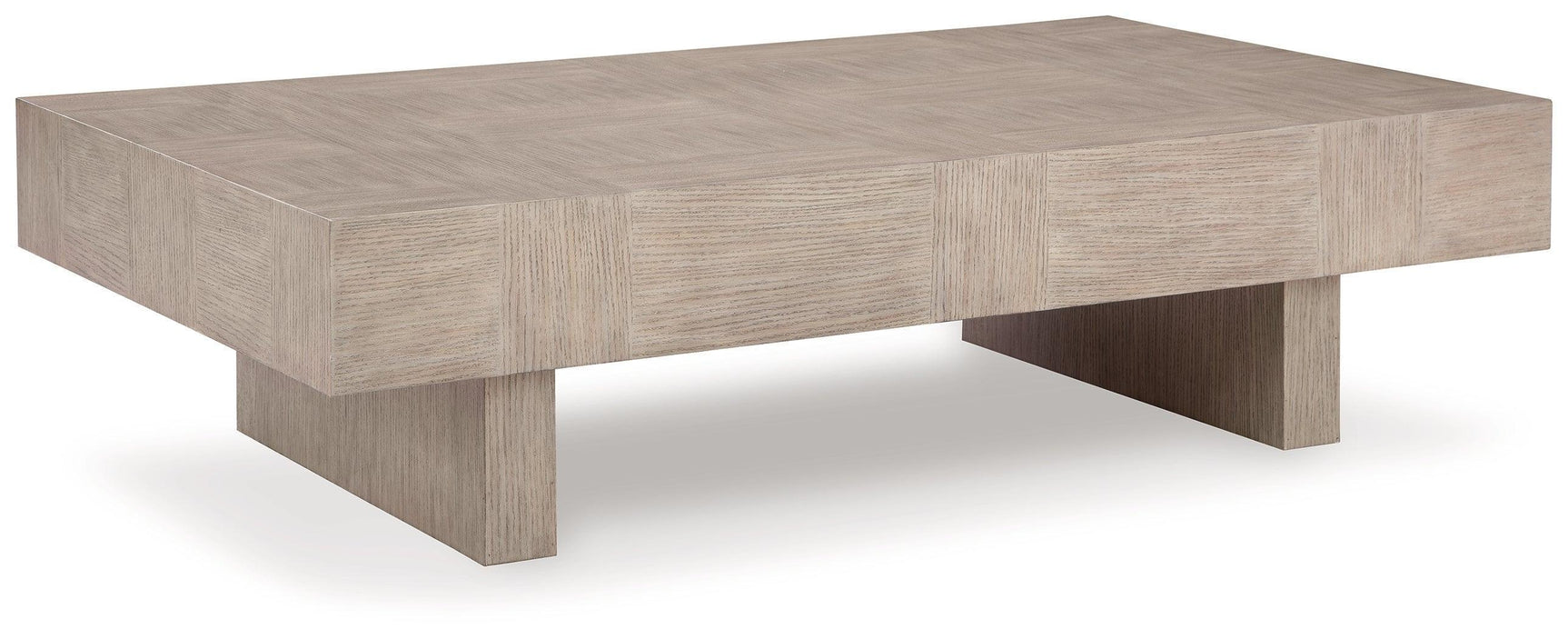 Jorlaina Light Grayish Brown Wood Coffee Table