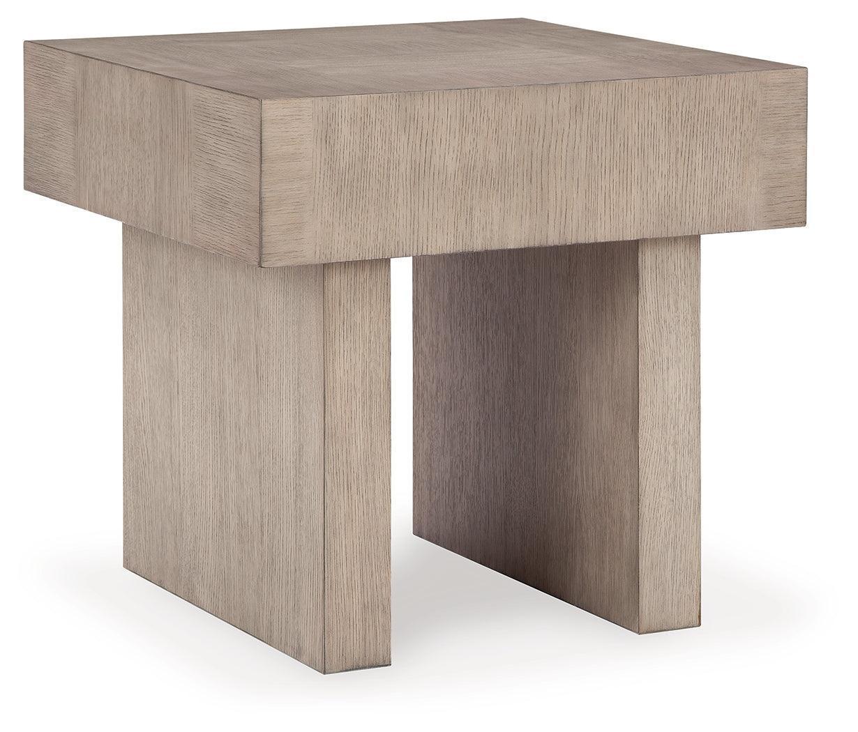 Jorlaina Light Grayish Brown Coffee Table With 1 End