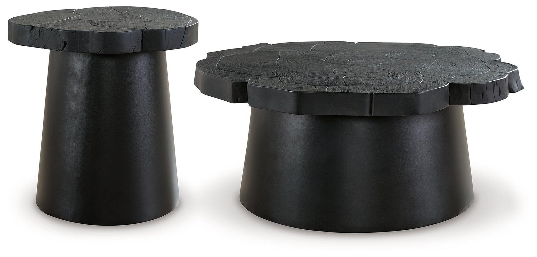 Wimbell Black Coffee Table With 1 End