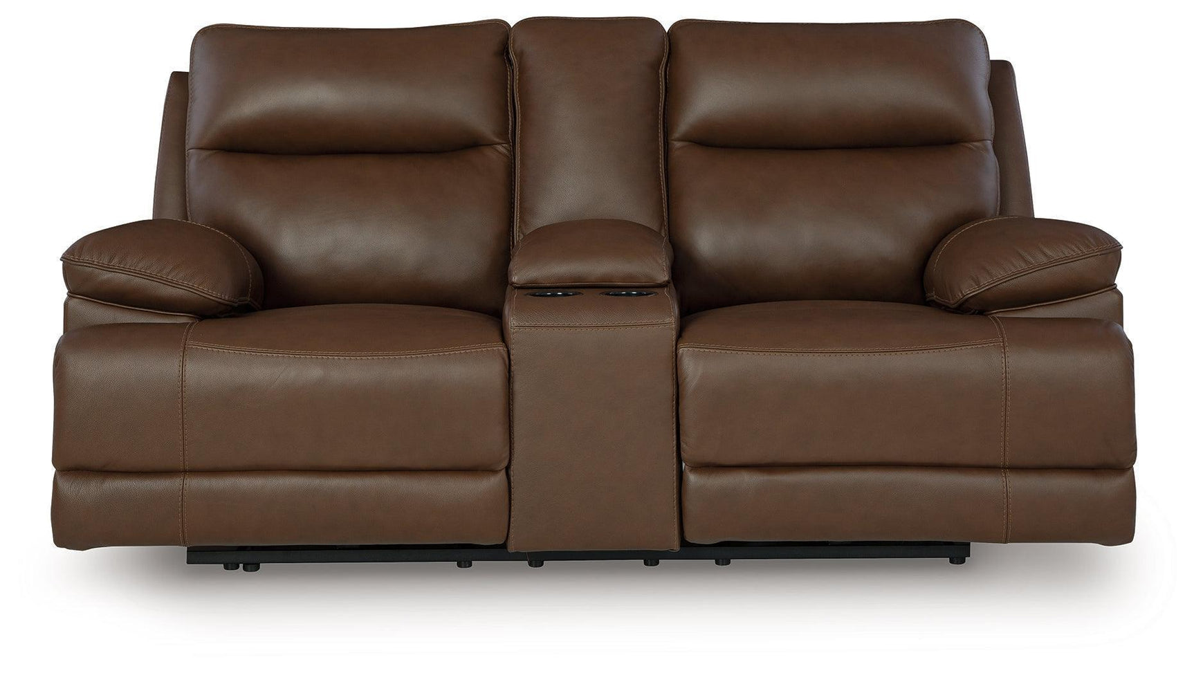 VonRyan Tobacco Leather Power Reclining Loveseat