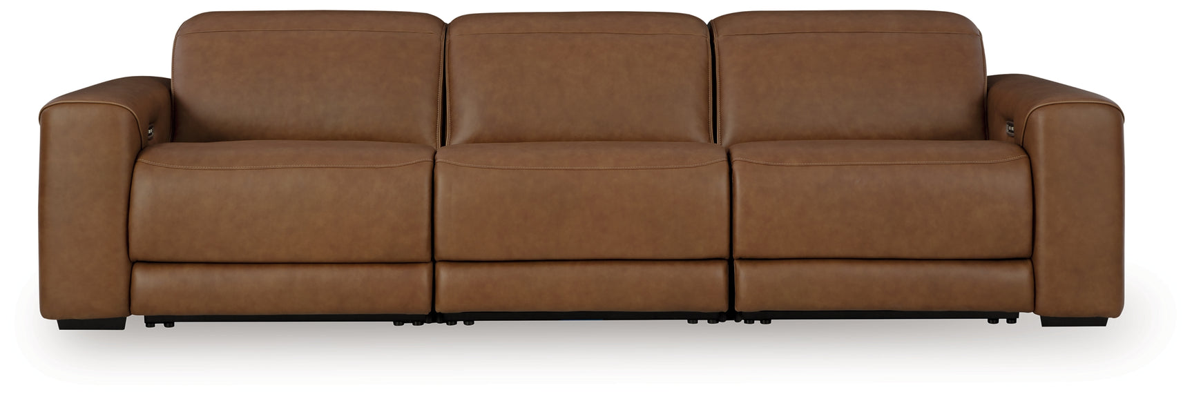 Magic Man Caramel 3-Piece Power Reclining Sectional Sofa