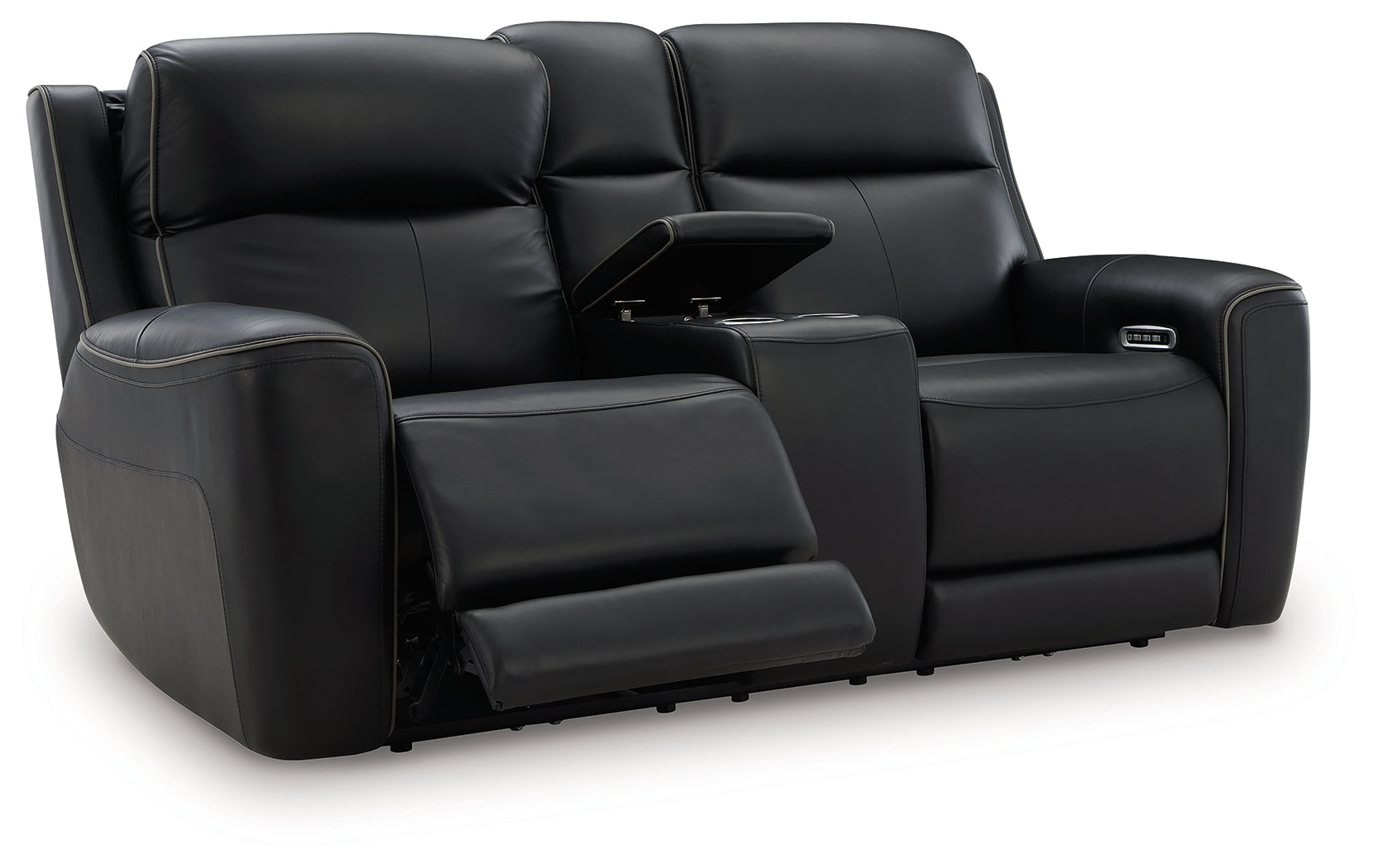 5Z-Comfort Onyx Power Reclining Loveseat with Console