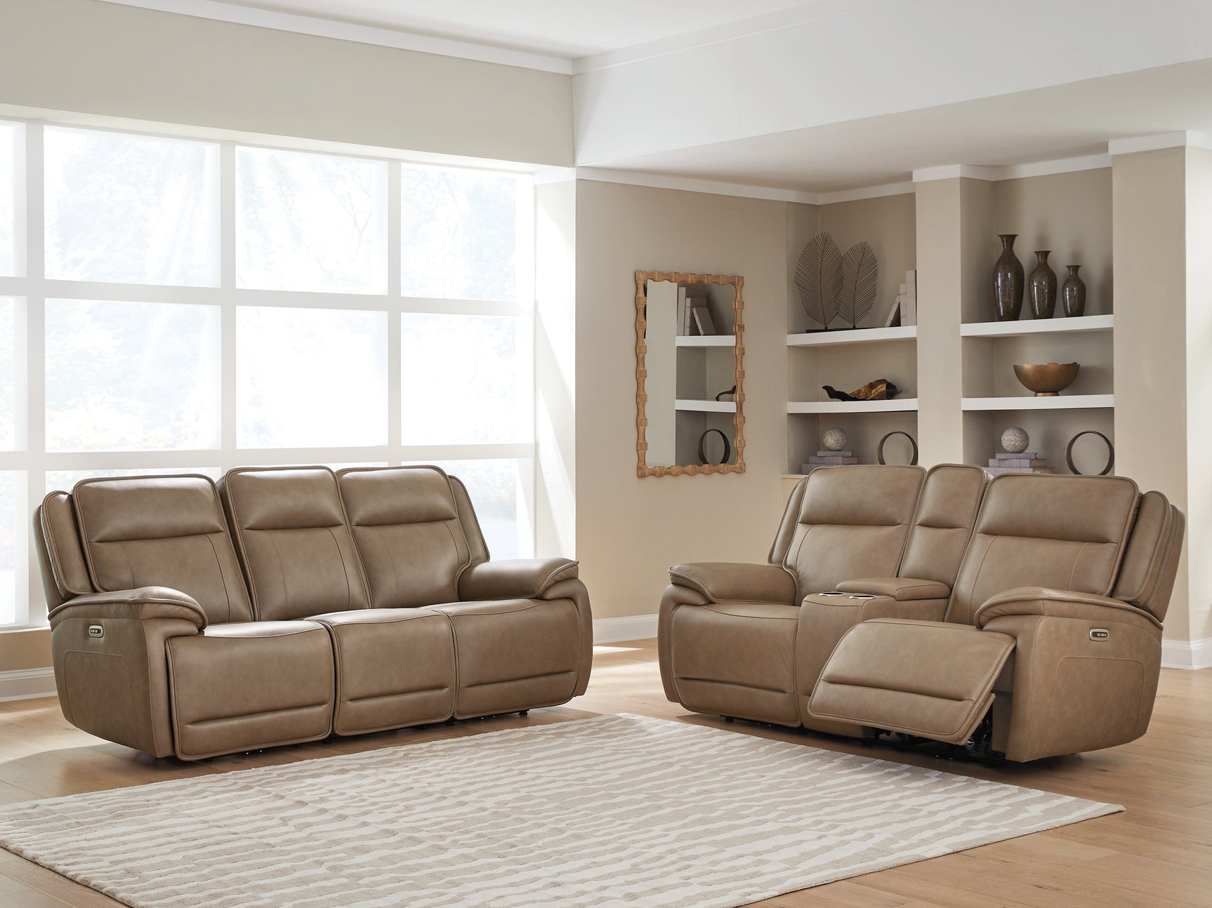 Glencroft Sahara Sofa and Loveseat