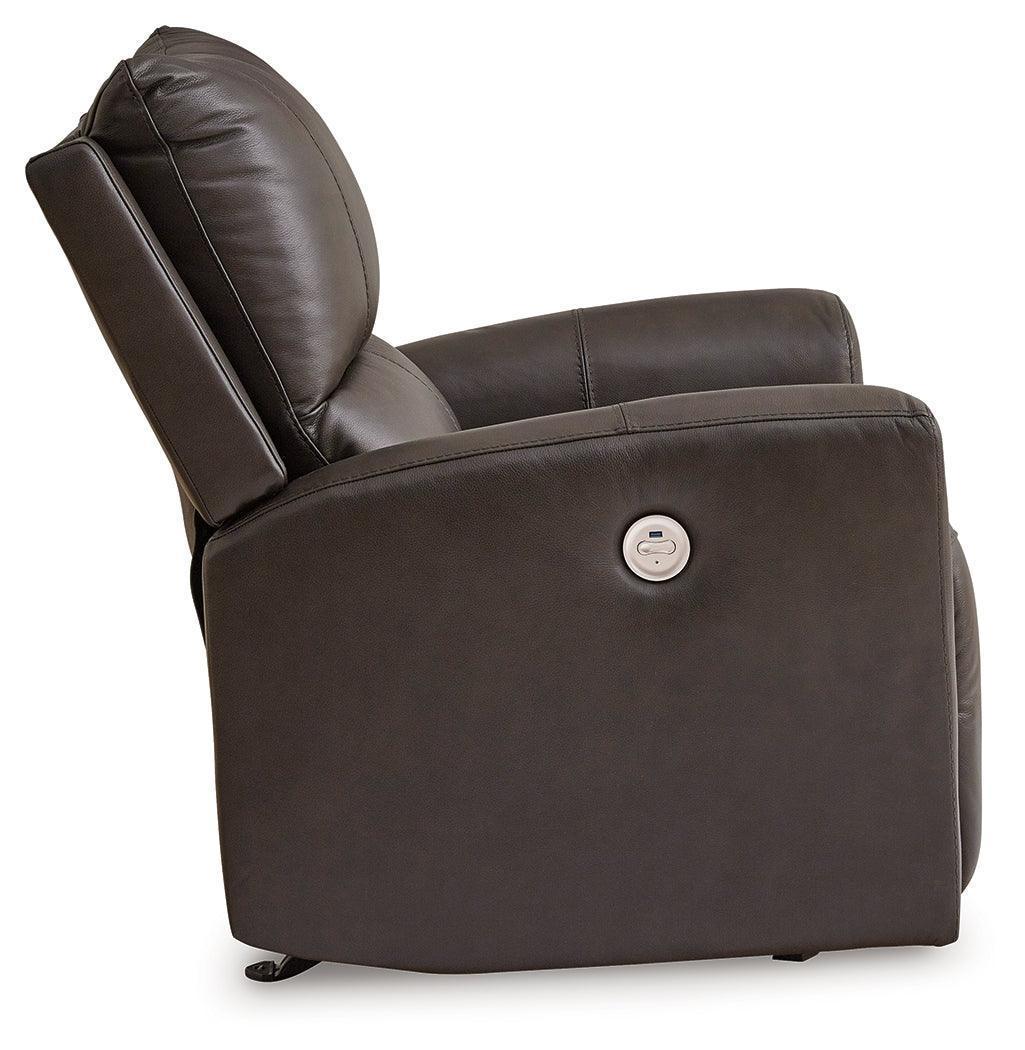 Boxmere Storm Leather Power Recliner
