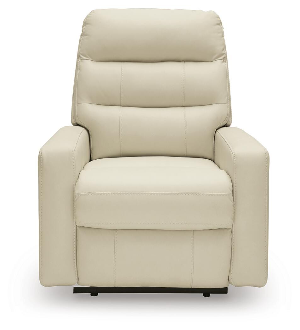 Pennacle Pier Canvas Leather Power Recliner view 8