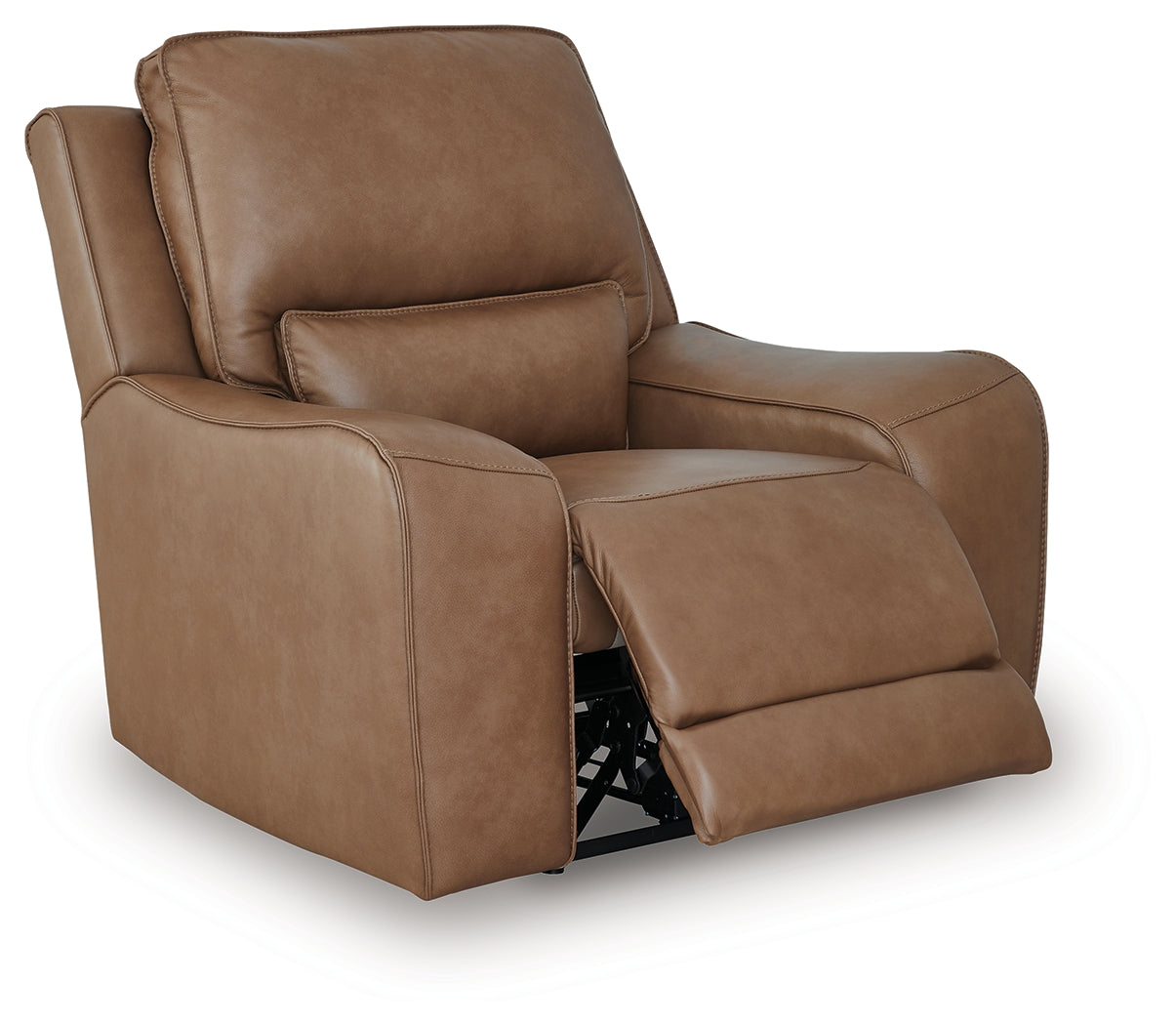 DeepWakes Caramel Leather Power Recliner