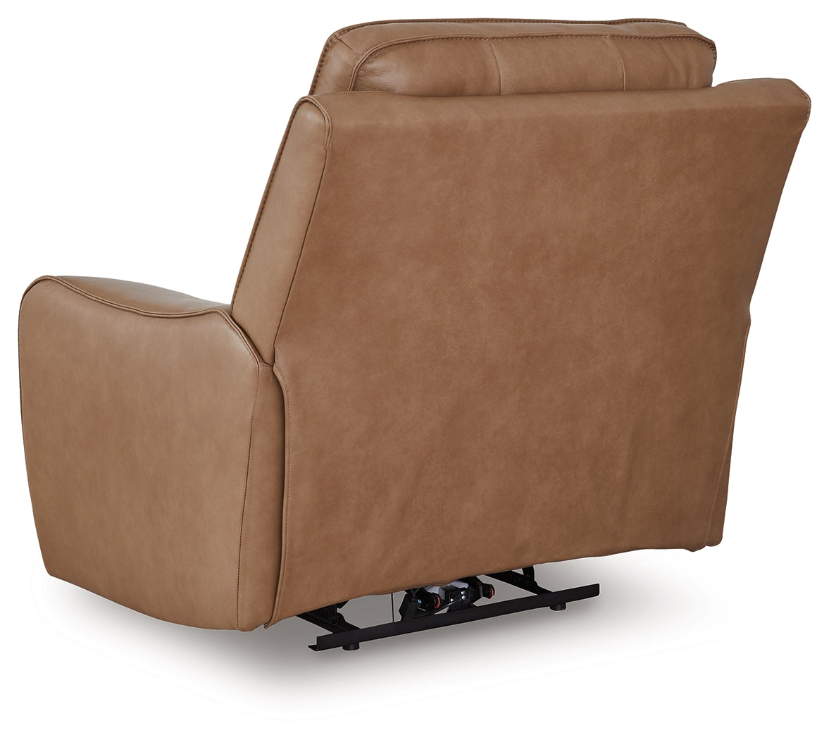 DeepWakes Caramel Leather Power Recliner