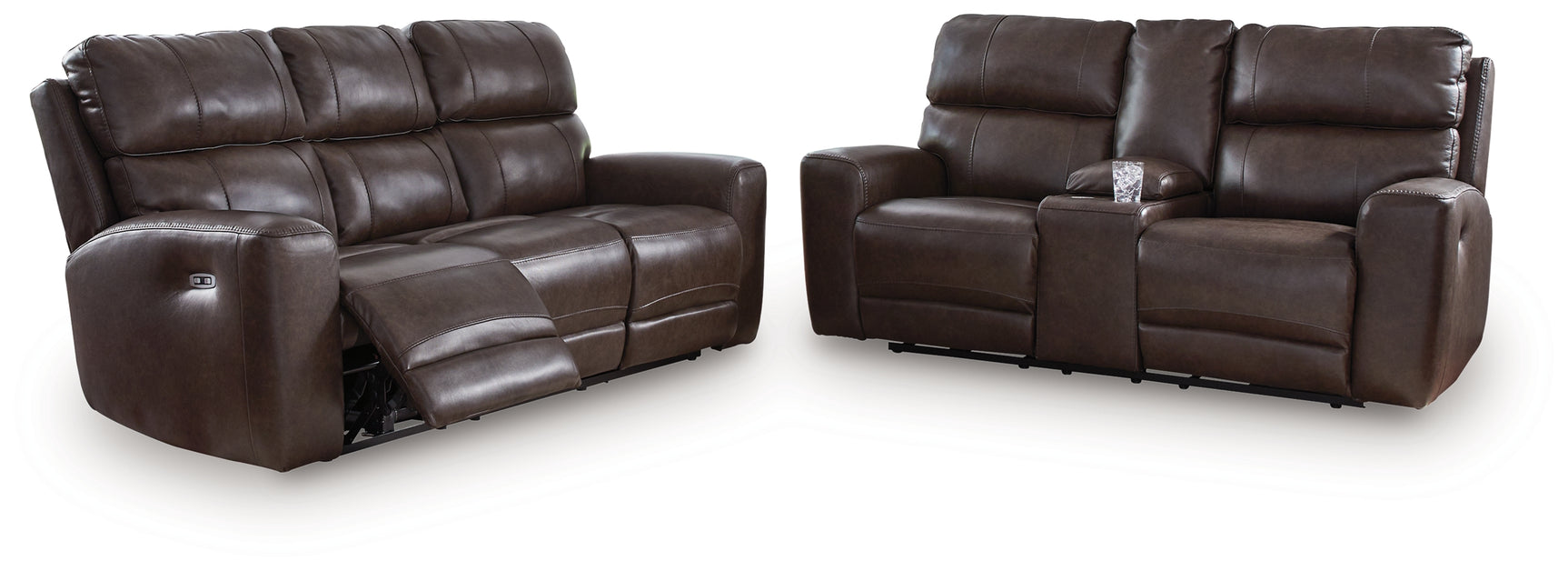 Crossplex Smoke Sofa and Loveseat