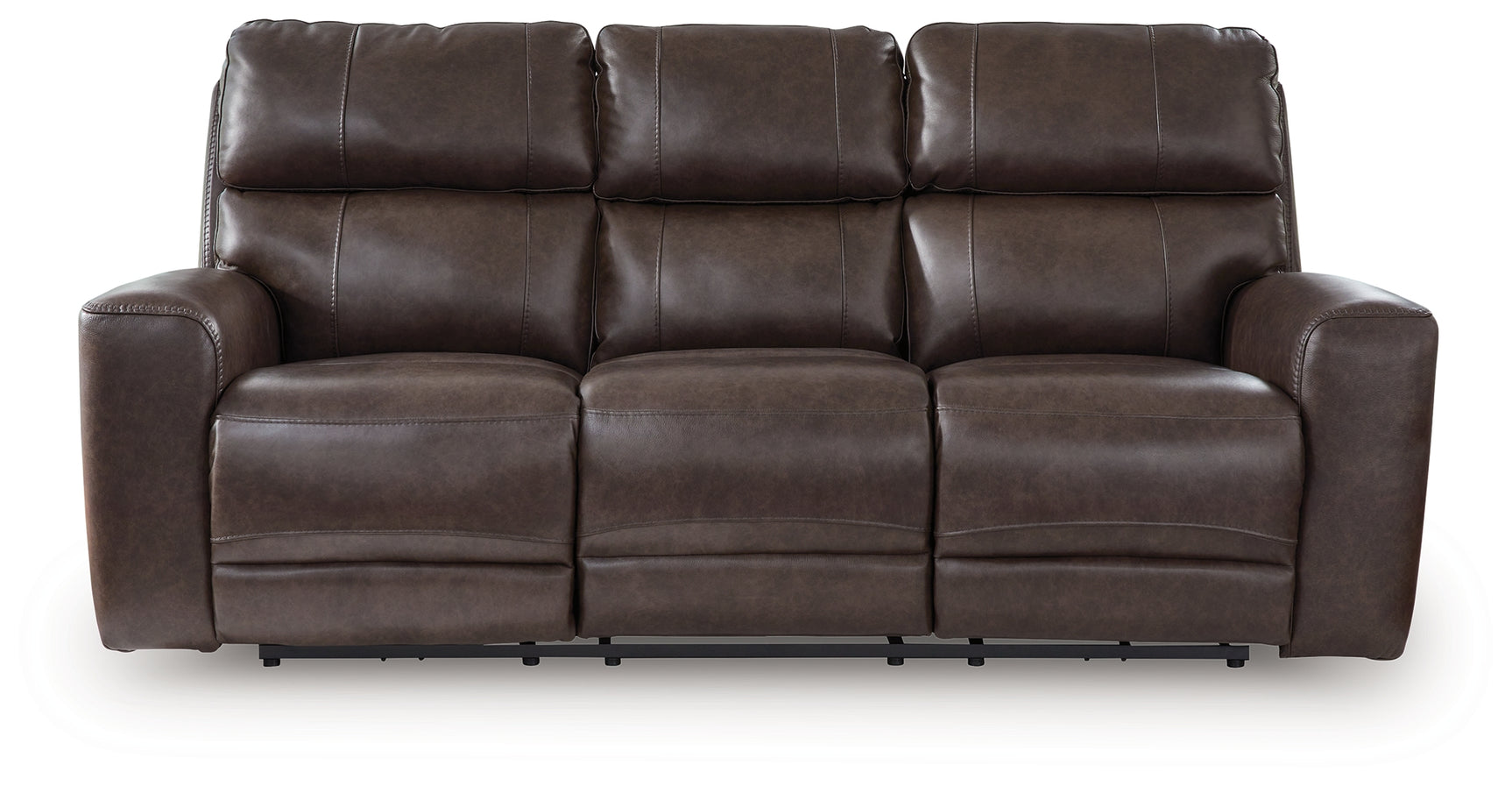 Crossplex Smoke Leather Power Reclining Sofa