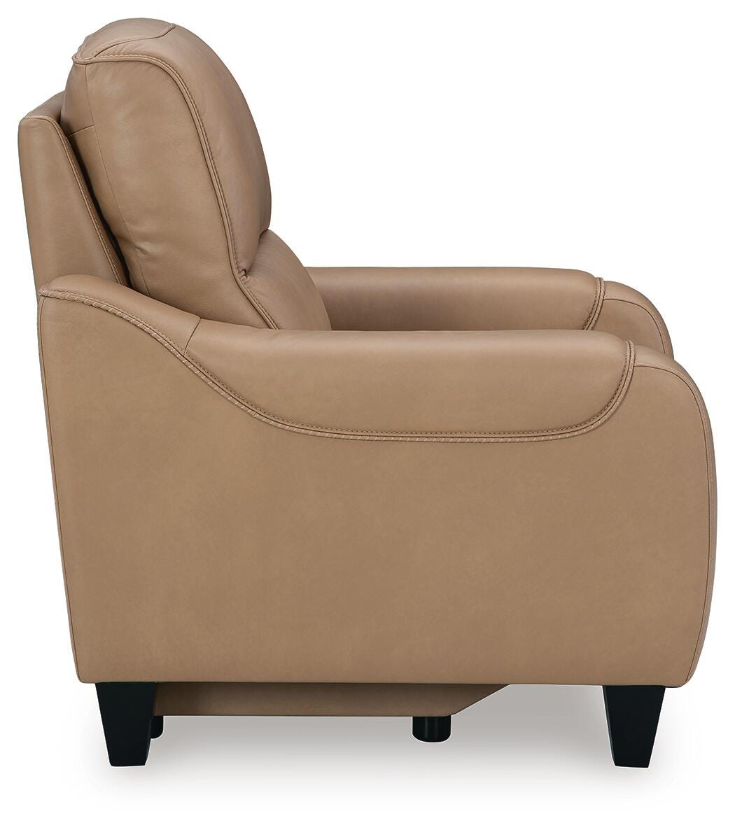 Mosswell Toffee Leather Power Recliner