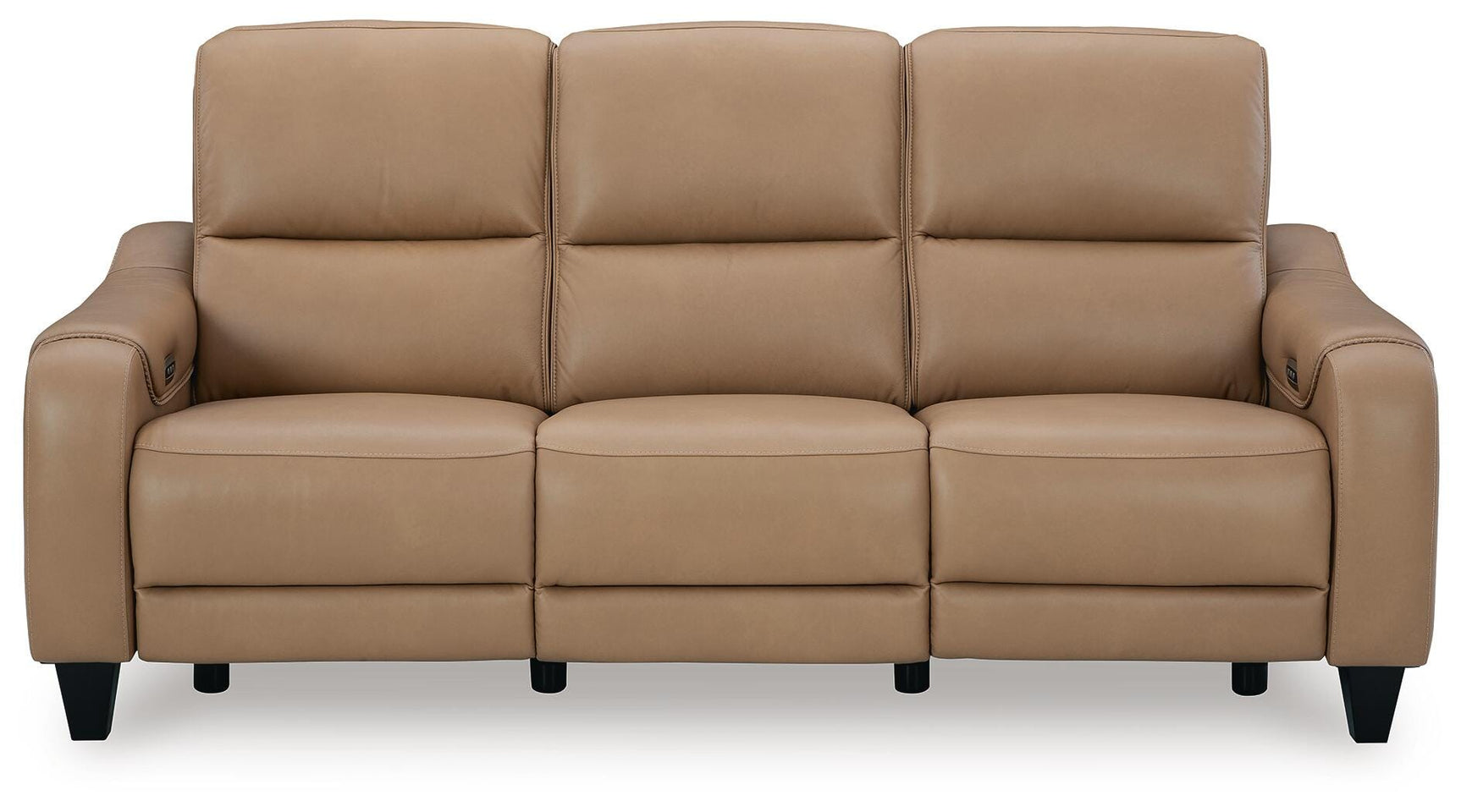 Mosswell Toffee Leather Power Reclining Sofa