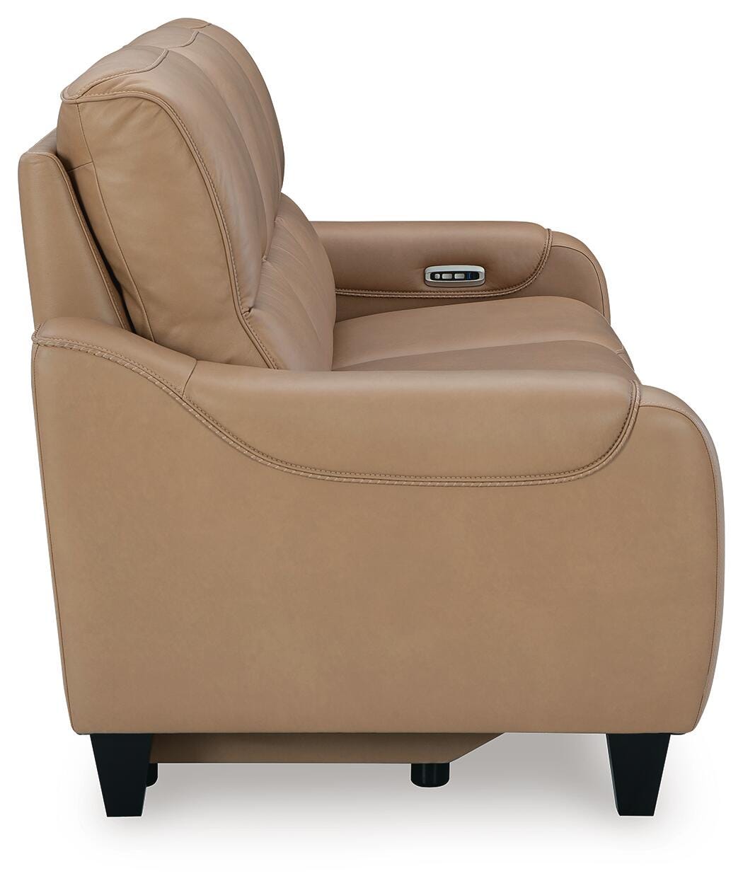 Mosswell Toffee Leather Power Reclining Sofa