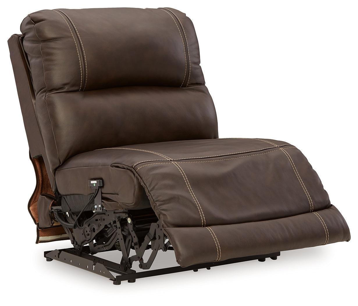 Dunleith Chocolate 7-Piece Power Reclining Sectional Sofa