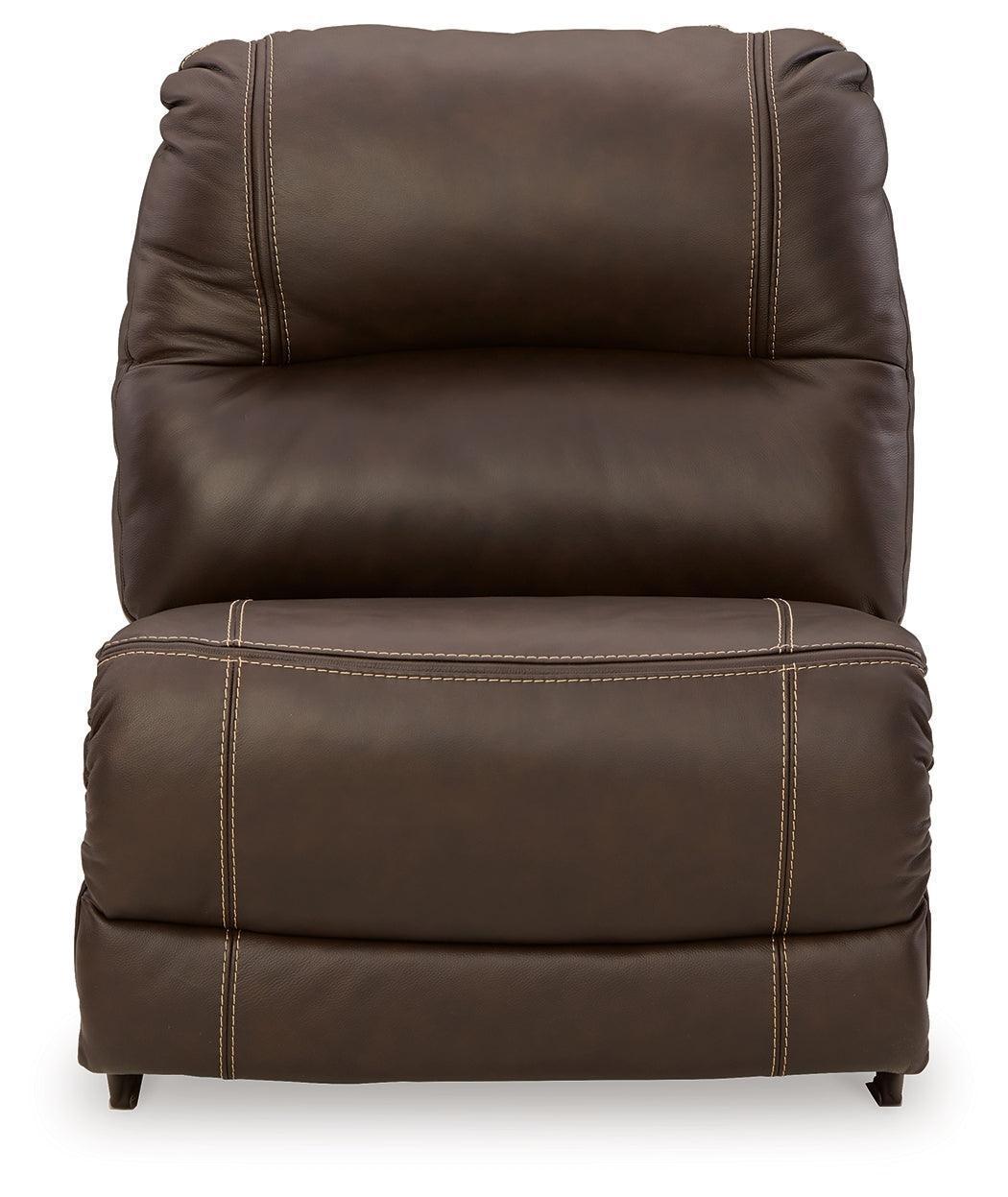 Dunleith Chocolate 7-Piece Power Reclining Sectional Sofa