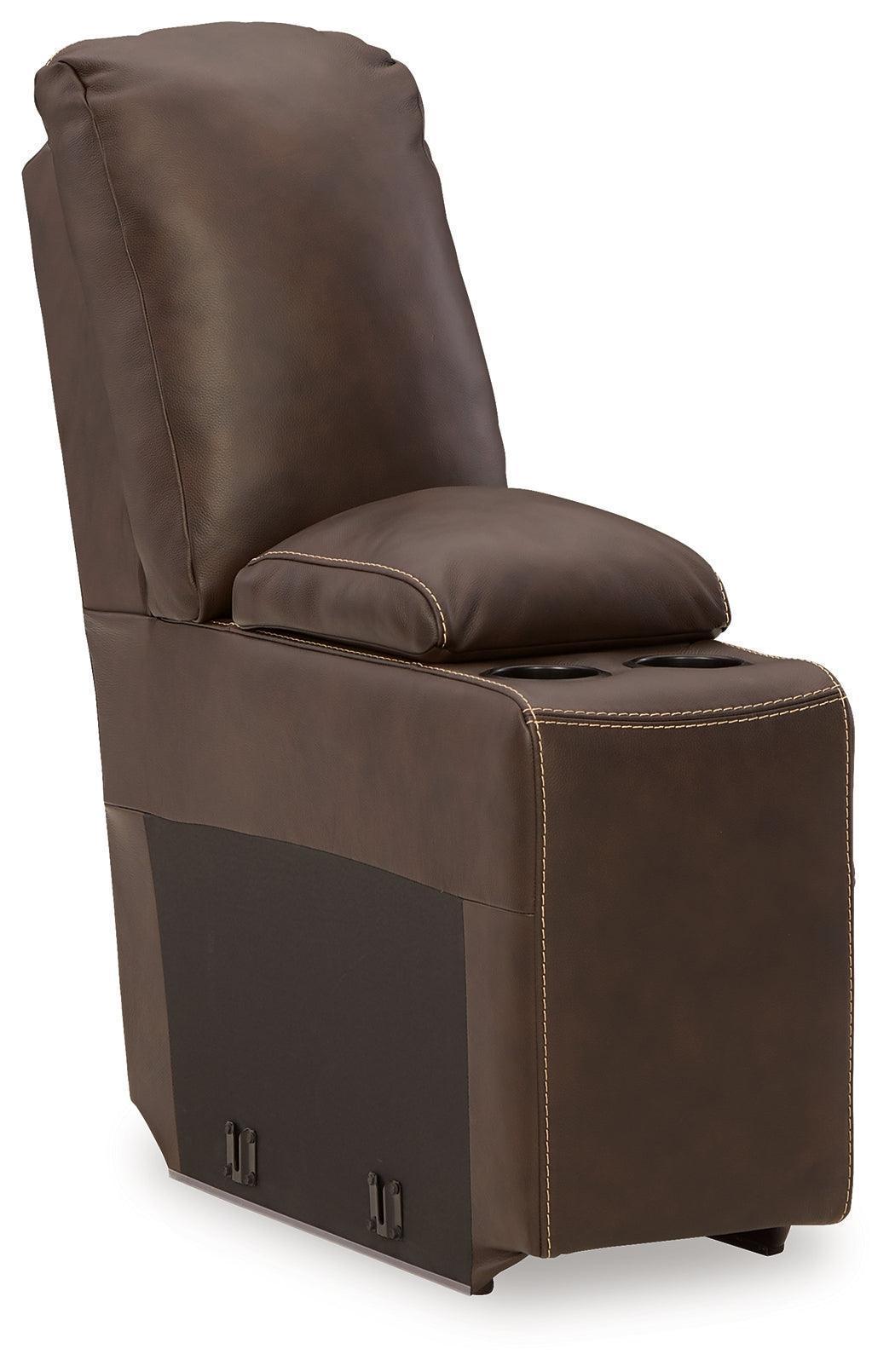 Dunleith Chocolate 7-Piece Power Reclining Sectional Sofa