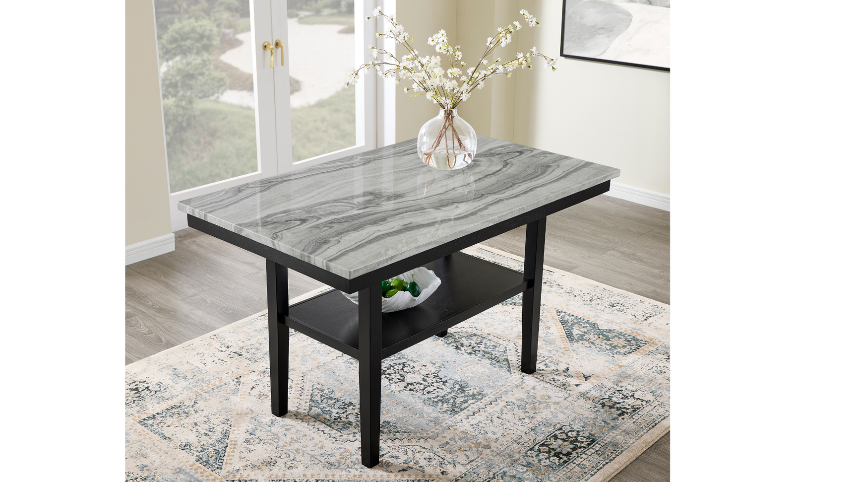 Marbelle Gray Counter Height Set