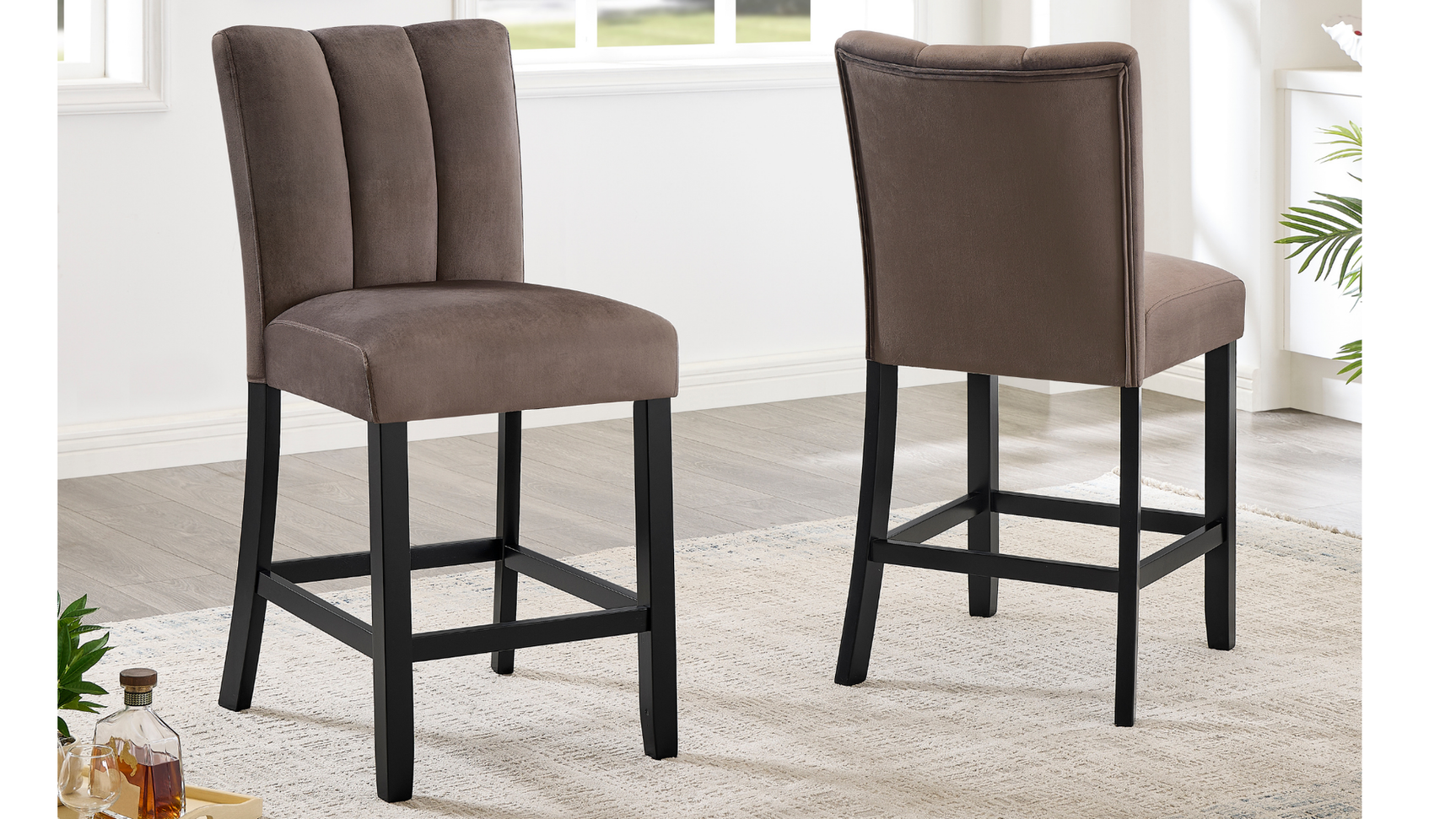 Cosmo Brown Counter Height Set